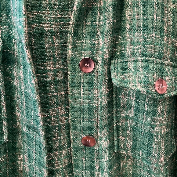 Zara Teal tweed blazer - Picture 5 of 5